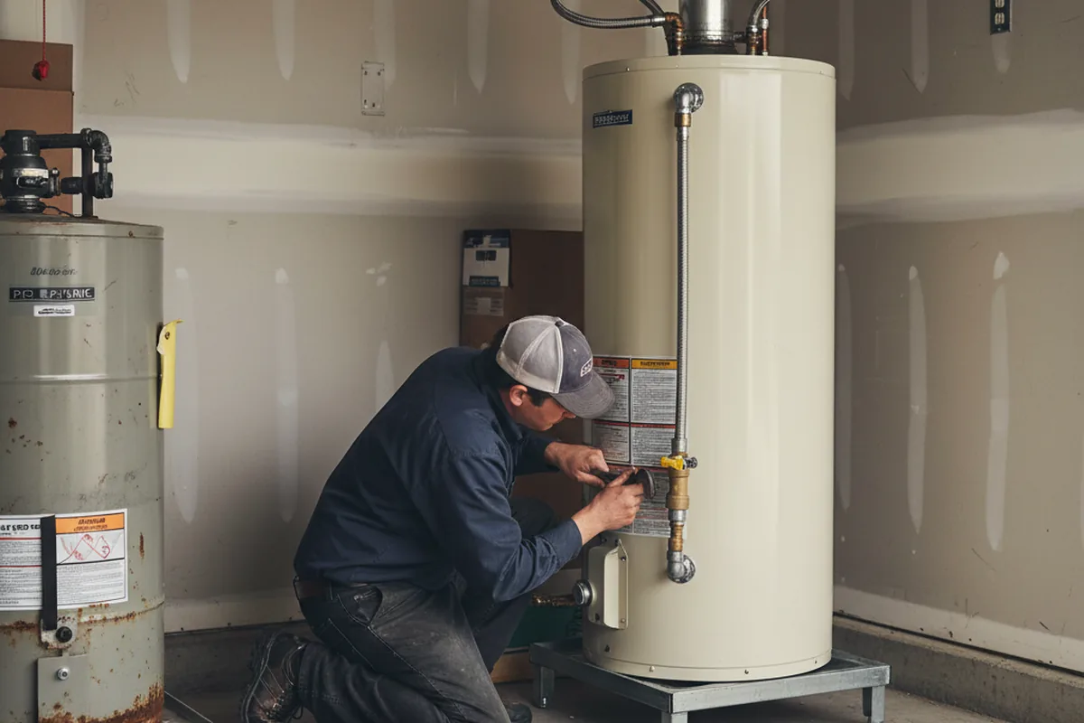 Water heater and shutoff valve replacement in Norman Park